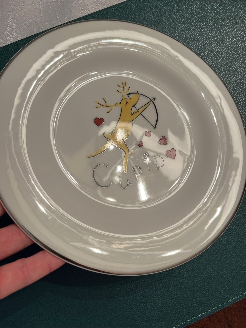 Pottery Barn Christmas White Salad/Dessert Plates Set of 4 - Picture 10 of 11